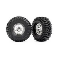 Traxxas T&W Chrm Whl 2.4 Mt Tire