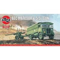 Airfix Aec Matador & 5.5 Inch Gun 1:76 Scale