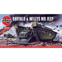 AIRFIX BUFFALO AMPHIBIAN LVT & JEEP
