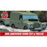 Airfix Lwb Land Rover (Hard Top) & Trailer