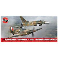 Airfix Twin Pack - Eurofighter Typhoon Fgr.4 (Gina) + Hawker Hurricane Mk.I
