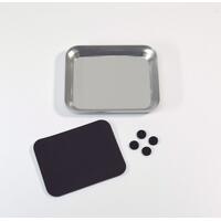 ABSIMA ALUMINUM BOWL WITH MAGNET PLATE SILVER