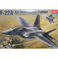 Academy 1/48 USAF F-22A Air Dominance Fighter Plastic Model Kit