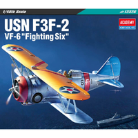 ACADEMY 1/48 USN F3F-2 VF-6 "FIGHTING SIX" PLASTIC MODEL KIT [12326]