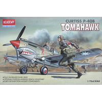 ACADEMY 1/72 P-40B WARHAWK PLASTIC MODEL KIT [12456]