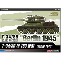 ACADEMY 1/35 T-34/85 NO.183 FACTORY "BERLIN 1945" PLASTIC MODEL KIT [13295]