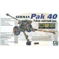 AFV CLUB 1/35 GERMAN PAK 40 75MM ANTI-TANK GUN PLASTIC MODEL KIT [AF35071]