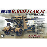 AFV CLUB 1/35 GERMAN 8.8CM FLAK-18 AA GUN PLASTIC MODEL KIT [AF35088]
