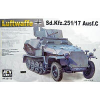 AFV CLUB 1/35 GERMAN SD.KFZ.25 AUSF.C. (LATE TYPE) PLASTIC MODEL KIT [AF35118]