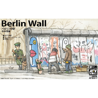AFV CLUB 1/35 BERLIN WALL (3 UNITS WALL SET) PLASTIC MODEL KIT [AF35317]
