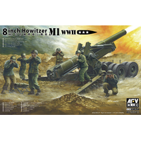 AFV CLUB 1/35 WWII M1 8 INCH HOWITZER M2 LIMBER PLASTIC MODEL KIT [AF35321]