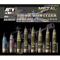 Afv Club 1/35 155Mm Howitzer Ammo Set (Brass) Plastic Model Kit [Ag35039]