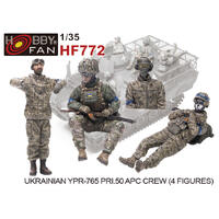 Afv Club 1/35 Ukrainian Ypr-765 Pri.50 Apc Crew (4 Figures) Plastic Model Kit