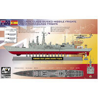 Afv Club 1/700 Adelaide/Santa Maria Class Plastic Model Kit *Aust Decals*