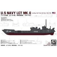 AFV CLUB 1/350 U.S NAVY LCT MK. 6-501 CLASS (1943-1945) (DOUBLE SEAT) PLASTIC MODEL KIT [SE73518]