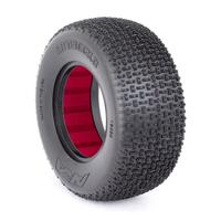 AKA 1/10 CITYBLOCK 3 WIDE SUPER SOFT SC TYRE WITH RED INSERTS, 2PCS, 2PCS