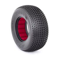 AKA 1/10 ENDURO 3 WIDE SUPER SOFT LONG WEAR SC TYRE WITH RED INSERTS, 2PCS, 2PCS