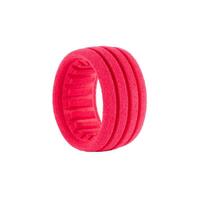 AKA 1/10 CHAINLINK CLAY BUGGY TYRES WITH RED INSERTS, 2PCS
