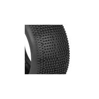 Aka Impact 1/8 Super Soft Long Wear Truggy Tyres Premounted On Yellow Rims, 2Pcs