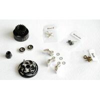 ALPHA CLUTCH BELL COMBO SET(18T, BEARINGS, FLYWHEEL, CLUTCH SHOES, SPRINGS, NUT)