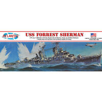 Atlantis 1/320 Uss Forrest Sherman Destroyer Plastic Model Kit