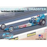 Atlantis 1/24 Tom Mcewen Mongoose Front Engine Rail Dragster Plastic Model Kit