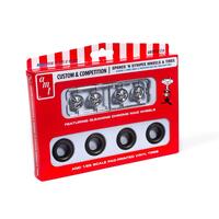 AMT 1/25 SPOKES & STRIPES WHEEL & TIRE PACK