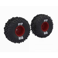 Arrma Dboots Cut Chevron Mt Tyre Set Glued, Red, Quake 223S