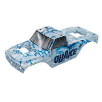 Arrma Clipless Painted Body, White/Blue, Quake 4S