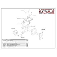 Arrma Sliding Motor Mount Plate, Red, Ar320469