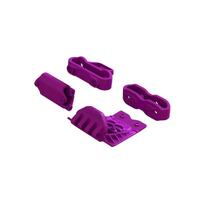 ARRMA LOWER SKID AND BUMPER MOUNT SET, PURPLE, GORGON