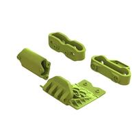 ARRMA LOWER SKID AND BUMPER MOUNT SET, YELLOW, GORGON