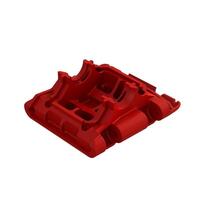 ARRMA REAR LOWER SKID/GEARBOX MOUNT, RED, GORGON