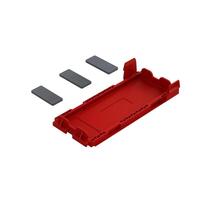 ARRMA BATTERY DOOR SET, RED, GORGON
