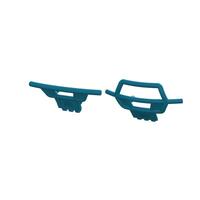 ARRMA MT BUMPER SET, BLUE, GORGON