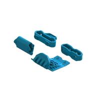 ARRMA LOWER SKID AND BUMPER MOUNT SET, BLUE, GORGON