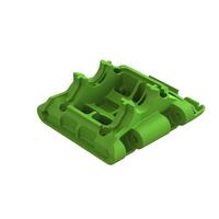 ARRMA REAR LOWER SKID/GEARBOX MOUNT, GREEN, GORGON