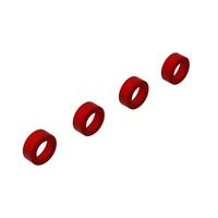 ARRMA ALUMINIUM SUSPENSION ARM END CAP, RED, 4PCS, 8S BLX, AR330593