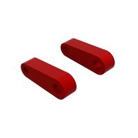 ARRMA ALUMINIUM FR SUSPENSION MOUNTS, RED, 2PCS, 8S BLX, AR330594