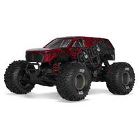 Arrma Gorgon 223S 1/10 2WD Brushless Monster Truck, RTR, Red/Black