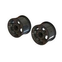 Arrma Mounted 2.8Inch Wheel 14Mm Hex, Black Chrome, 2Pcs - Ara510117