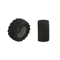 ARRMA DBOOTS COPPERHEAD2 MT TIRE AND INSERTS, 2PCS, KRATON 8S EXB, AR520059