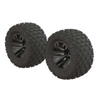 Arrma Dboots 'Fortress Mt' Tyre Set Glued Gun Metal, 2Pcs, Ar550086