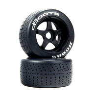 Arrma Dboots Hoons 53/100 2.9 White Tire Set On 5 Spoke Wheels, 2Pcs