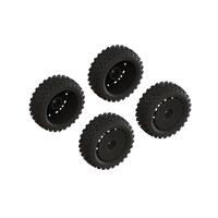 ARRMA DBOOTS 2HO PREGLUED TYRE SET, TYPHON GROM