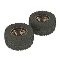 Arrma Copperhead Mt Tire/Wheel Glu Blk/Chrm (2), Ar550004 - Arac9610