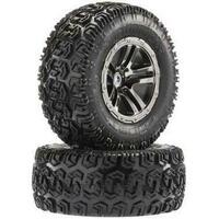 Arrma Sidewinder 2 Sc Tire/Wheel, Blk/Chrm (2), Ar550007 - Arac9647