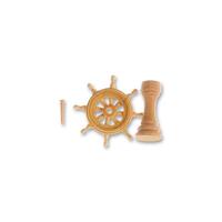 ARTESANIA SHIPS WHEEL +BINNACLE 20MM WOODEN SHIP ACCESSORY [8572]