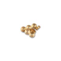 ARTESANIA CANNON WHEELS 6.5 X 2.5MM BRASS (12) WOODEN SHIP ACCESSORY [8646]