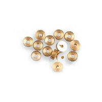 ARTESANIA CANNON WHEELS 5.0 X 1.0MM BRASS (10) WOODEN SHIP ACCESSORY [8646B]